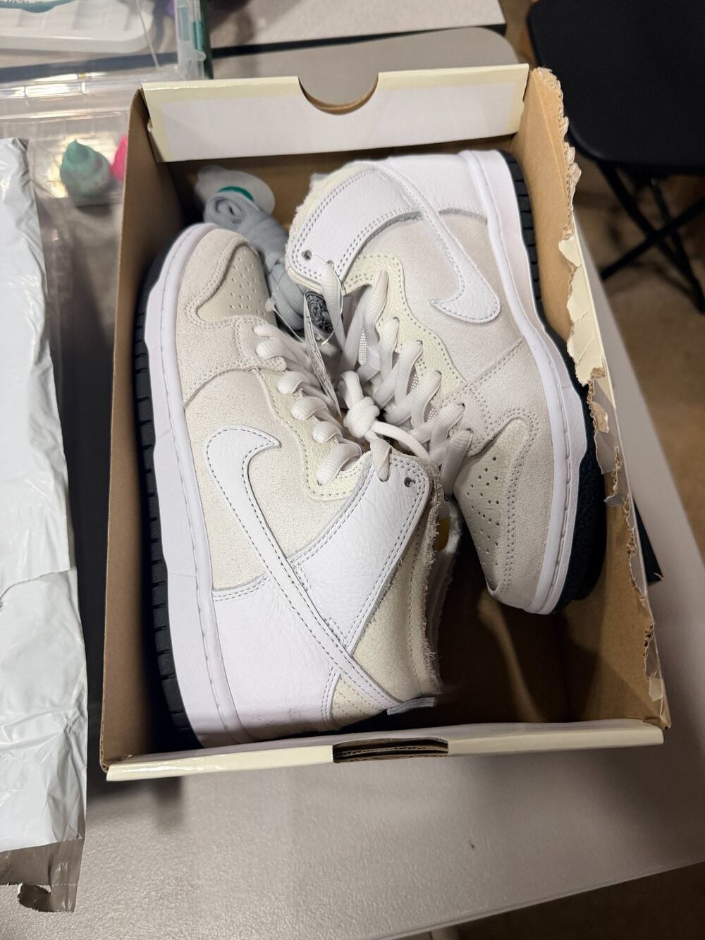 AntiHero x Nike Dunk SB High Wolf Grey